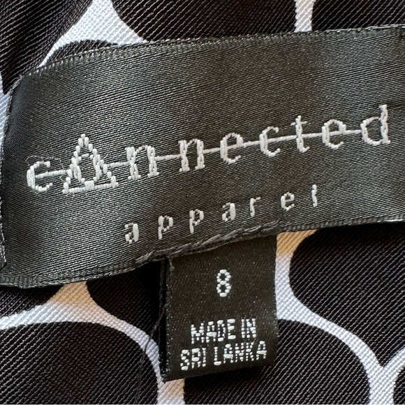 Connected Apparel Monochrome Patterned Dress - Picture 10 of 11